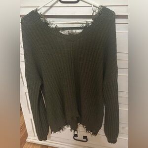 RUE 21 distressed sweater